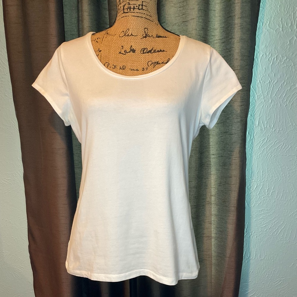 Classic White Women's Scoop Neck T-Shirt